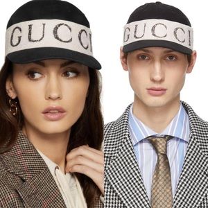 UNISEX Gucci Gabardine Logo Band Cap